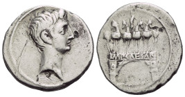 Octavian, 32 – 27 BC Denarius Brundisium or Rome (?) Autumn 30-Summer 29 BC