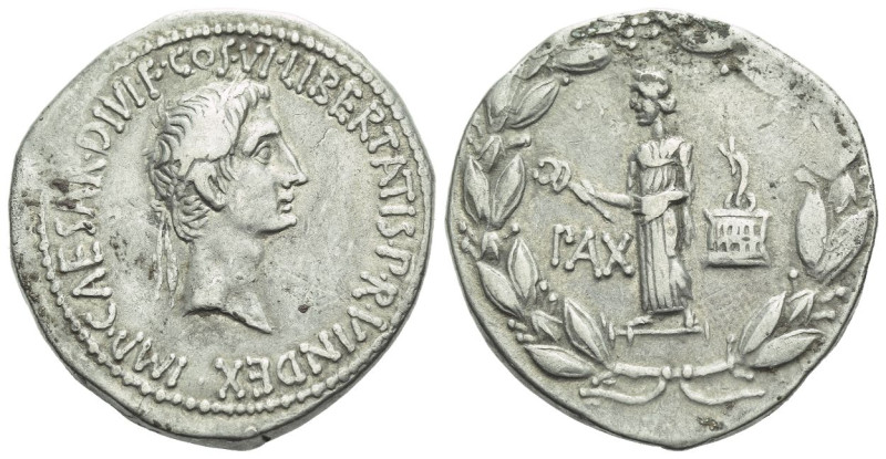 Octavian as Augustus, 27 BC – 14 AD Cistophoric tetradrachm Ephesus circa 28 BC,...