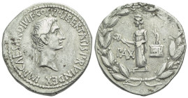 Octavian as Augustus, 27 BC – 14 AD Cistophoric tetradrachm Ephesus circa 28 BC