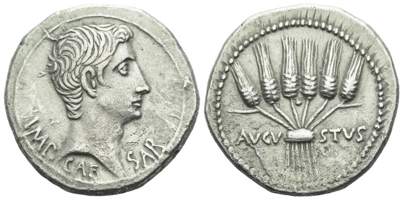 Octavian as Augustus, 27 BC – 14 AD Cistophoric tetradrachm Ephesus circa 25-20,...