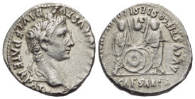 Octavian as Augustus, 27 BC – 14 AD Denarius Lugdunum 2 BC - 4 AD