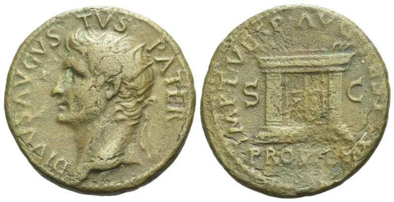 Octavian as Augustus, 27 BC – 14 AD As circa 80-81, Æ 27.50 mm., 10.40 g.
DIVVS...