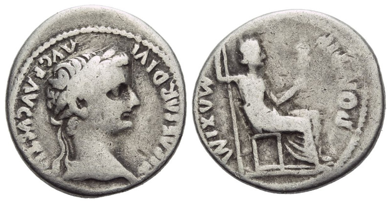 Tiberius, 14-37 Denarius Lugdunum circa 14-37, AR 18.00 mm., 3.69 g.
Laureate h...