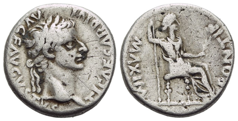 Tiberius, 14-37 Denarius Lugdunum circa 14-37, AR 17.00 mm., 3.63 g.
Laureate h...