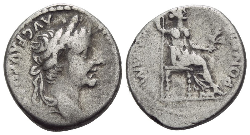 Tiberius, 14-37 Denarius Lugdunum circa 14-37, AR 17.00 mm., 3.65 g.
Laureate h...