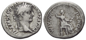 Tiberius, 14-37 Denarius Lugdunum circa 14-37