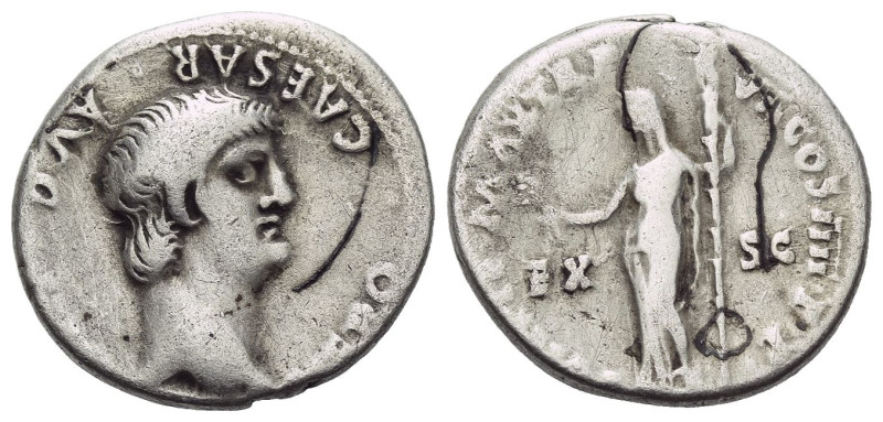 Nero, 54-68 Denarius Lugdunum 60-61, AR 18.00 mm., 3.49 g.
Bare head r. Rev. Ce...