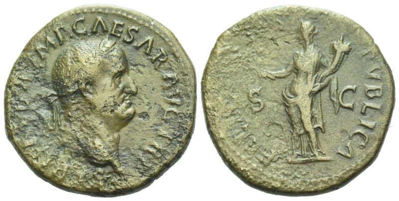 Galba, 68-69 As October 68, Æ 27.00 mm., 12.10 g.
Laureate head r. Rev. Liberta...