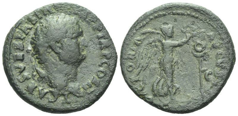 Titus caesar, 69-79 As Rome 72, Æ 30.00 mm., 10.43 g.
Laureate head r. Rev. Vic...