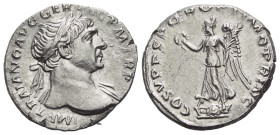 Trajan, 98-117 Denarius Rome mid 107-108