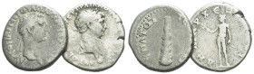 Trajan, 98-117 Lot of 2 Didrachm Caesarea (Cappadocia) circa 98-117