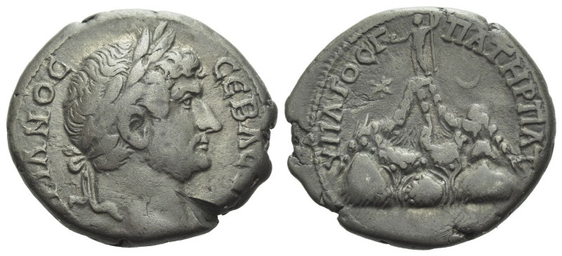 Hadrian, 117-138 Didrachm Caesarea (Cappadocia) circa 117-138, AR 22.00 mm., 6.2...