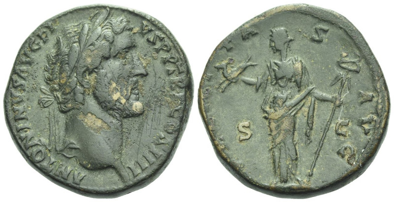 Antoninus Pius, 138-161 Sestertius Rome circa 147, Æ 29.70 mm., 26.68 g.
Laurea...