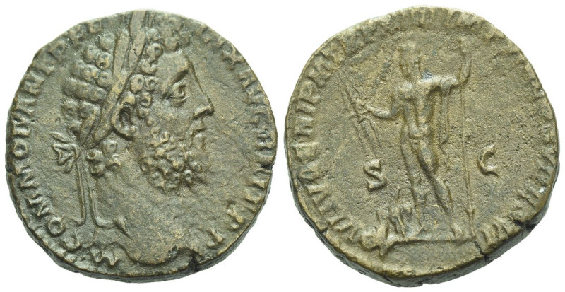 Commodus, 177-192 Sestertius Rome 189, Æ 28.00 mm., 21.25 g.
Laureate head r. R...