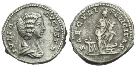 Julia Domna, wife of Septimius Severus Denarius Rome circa 193-211 - From the collection of a Mentor.