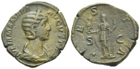 Julia Mamaea, mother of Severus Alexander Sestertius Rome circa 222-235