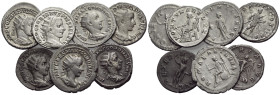 Gordian III, 238-244 Large lot of 7 Antoniniani Rome circa 238-244