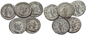 Philip I, 244-249 Lot of 5 Antoninianii circa 244-253
