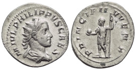 Philip II caesar, 245-247 Antoninianus Rome circa 245-247