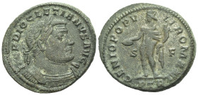 Diocletian, 284-305 Follis Treviri circa 303-305 - From the Rauceby Hoard, found in Lincolnshire, July 2017. Submitted for consideration as Treasure a...
