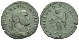 Maximianus Herculius, first reign 286-305 Follis Lugdunum circa 298