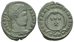 Crispus caesar, 317-326 Follis Treviri circa 323-324 - Sold with the original collector's ticket.