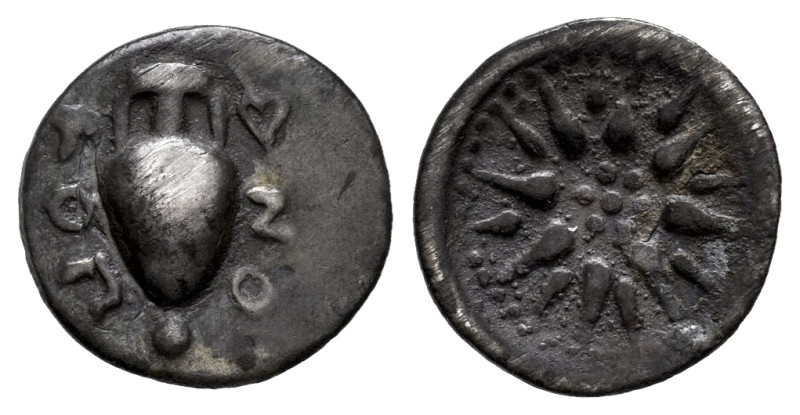Lokris. Opuntii. Obol. 375-350 a.C. (SNG Tübingen-1573). (BCD-Lokris 37). (Corpu...