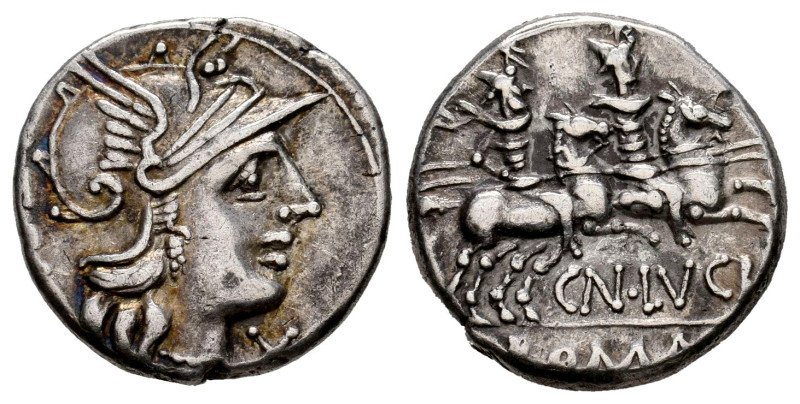 Lucretius. Cnaeus Lucretius Trio. Denarius. 136 BC. Rome. (Ffc-822). (Craw-237/1...