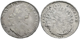 Germany. Bayern. Tallero. 1768. (Km-519.1). Ag. 27,90 g. Almost VF. Est...75,00. 

Spanish Description: Alemania. Bavaria. Maximilian III. Tallero. ...