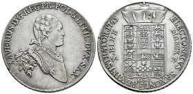Germany. Saxony. Taler. 1765. Dresden. EDC. Xavier Convention Taler. (Km-976). (Dav-2678). Ag. 27,88 g. Toned. Choice VF. Est...220,00. 

Spanish De...