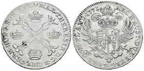 Austria. Maria Theresa (1740-1780). Kronentaler. 1771. Brussels. (Km-21). (Dav-1282). Ag. 29,32 g. VF. Est...100,00. 

Spanish Description: Austria....