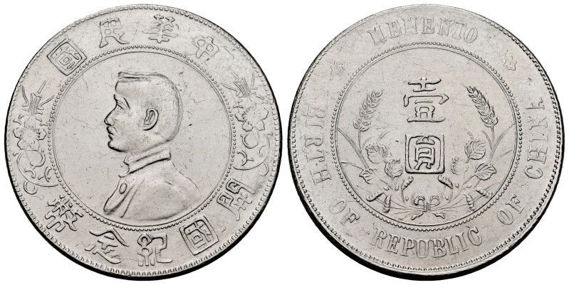 China. Sun Yat-sen. 1 dollar (yuan). 1928. (Km-Y318a). (Lin Gwo Ming-49). Ag. 26...