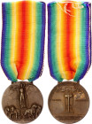 Italy Sardinia & Kingdom of Italy WW I Victory Medal 1920