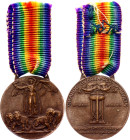 Italy Sardinia & Kingdom of Italy WW I Victory Medal Miniature 1920