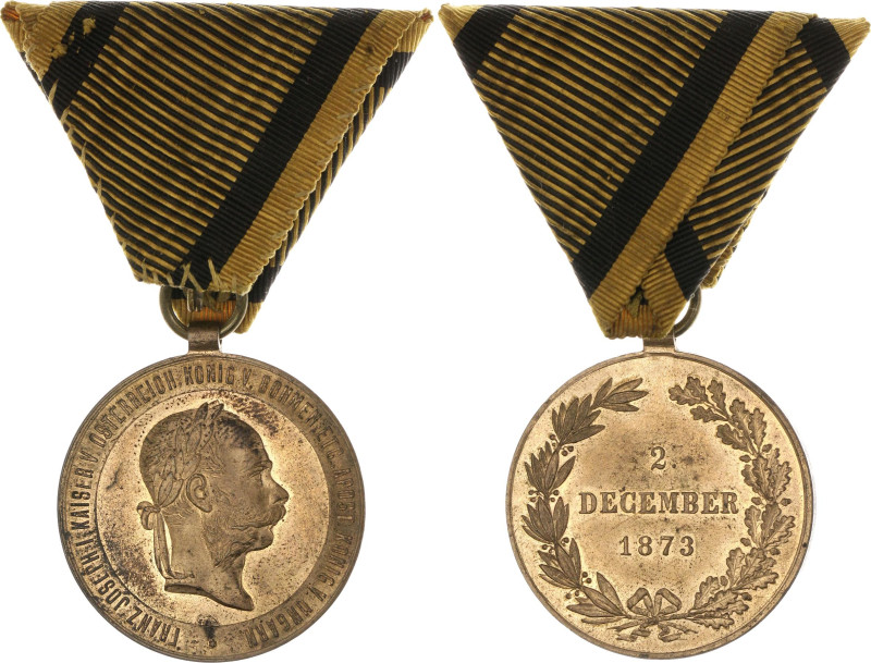 Austria War Medal 1873 

Barac# 283, vgAE 36 mm.; With original ribbon; origin...