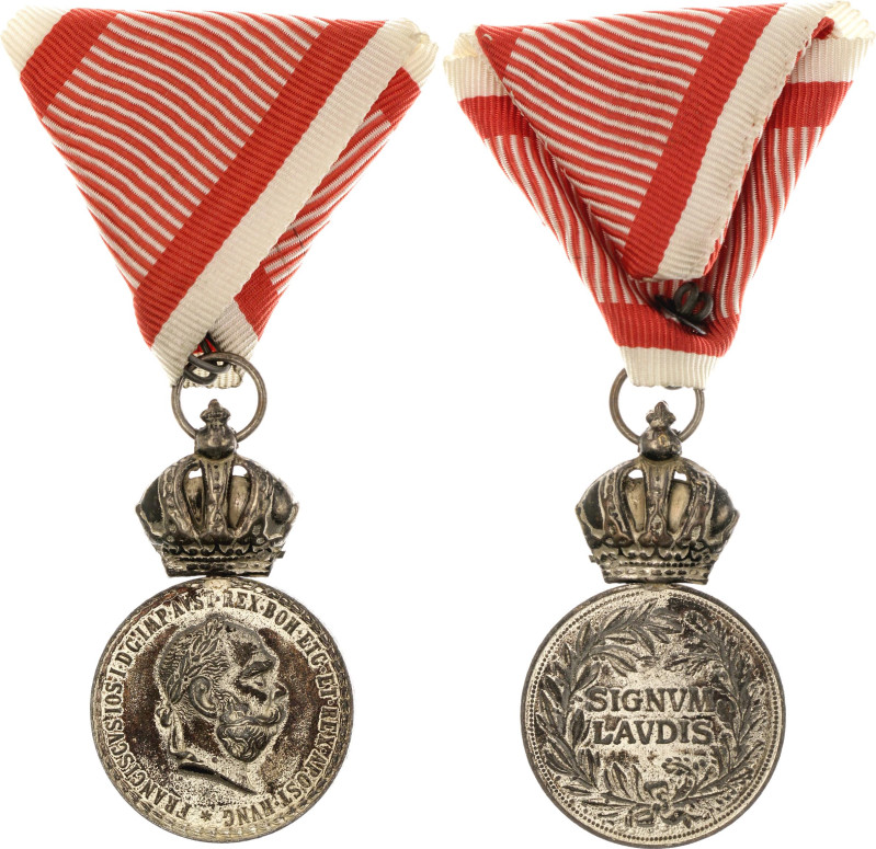 Austria Military Merit Medal "Signum Laudis" 1890 

Barac# 288, vsWM 52x31 mm....