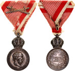 Austria  Military Merit Medal "Signum Laudis" with Swords 1890