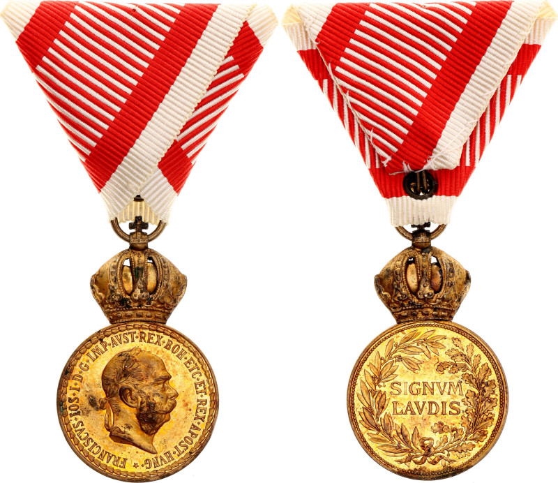 Austria Military Merit Medal "Signum Laudis" 1890 

Barac# 289, Bronze 50x31 m...
