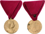 Austria  Commemorative Bronze Medal "Signvm Memoriae" for Military Personel 1898