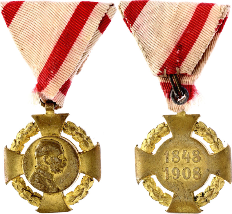 Austria Commemorative Cross for Military Personnel 1848 - 1908 

Barac# 327, v...