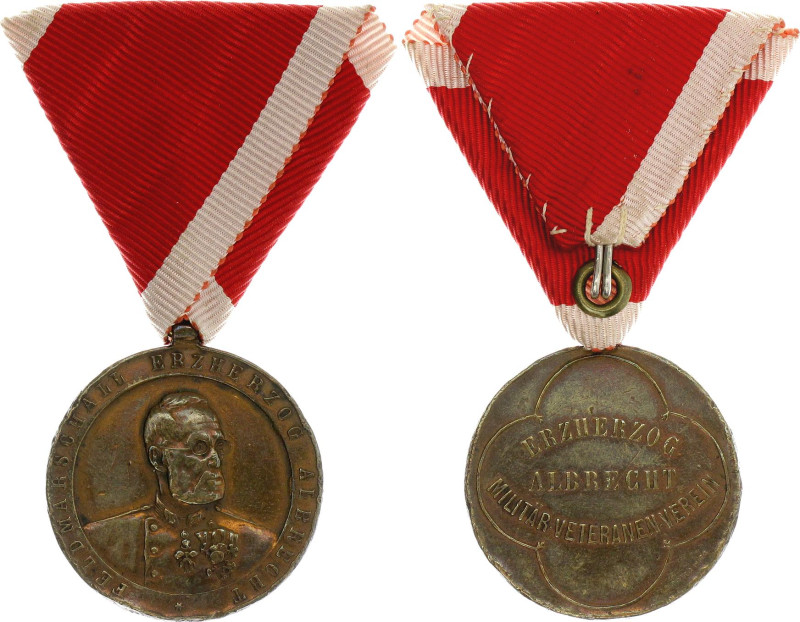 Austria Tribute Medal to Archduke Albrecht 19 - 20 Century 

Bronze 34 mm.; Wi...