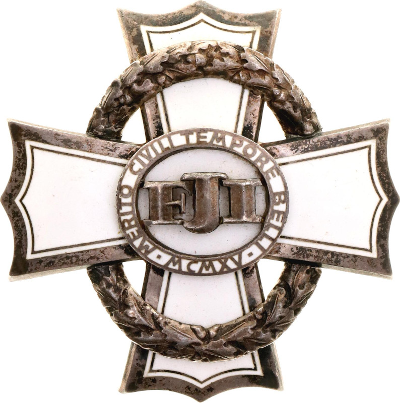 Austria War Cross for Civil Merit III Class 1915 

Barac# 352, Silver 45 mm.; ...