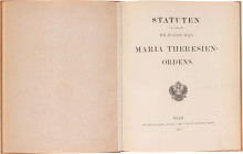 Austria  Statute of the Order of Maria Theresa 1878 - 1910
