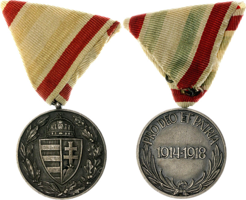 Hungary WW I Commemorative Medal 1929 

Barac# 46, Silver 37 mm.; With origina...