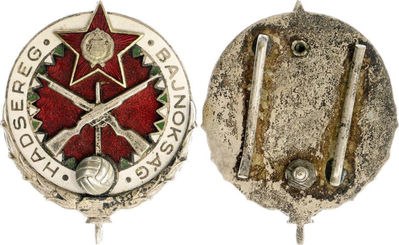 Hungary Army Footbal Championship Badge 1950 - 1970 

vsAE 47x37 mm.; Enameled...