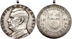 Croatia  "Ante Pavelic" Bravery Silver Medal 1941