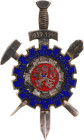 Czechoslovakia  Resistance Group Commemorative Badge Supreme Council of Soldiers and Workers 1939 - 1945