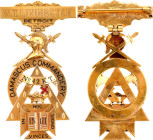 Freemasons  Knight Templar Order Badge Damascus Commandery No. 42 20 -th Century R5