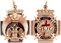Freemasons  Knight Templar Order Badge 32 Degrees 20 -th Century R2