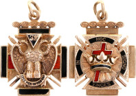 Freemasons  Knight Templar Order Badge Syracuese Lodge No. 501 1910  R4